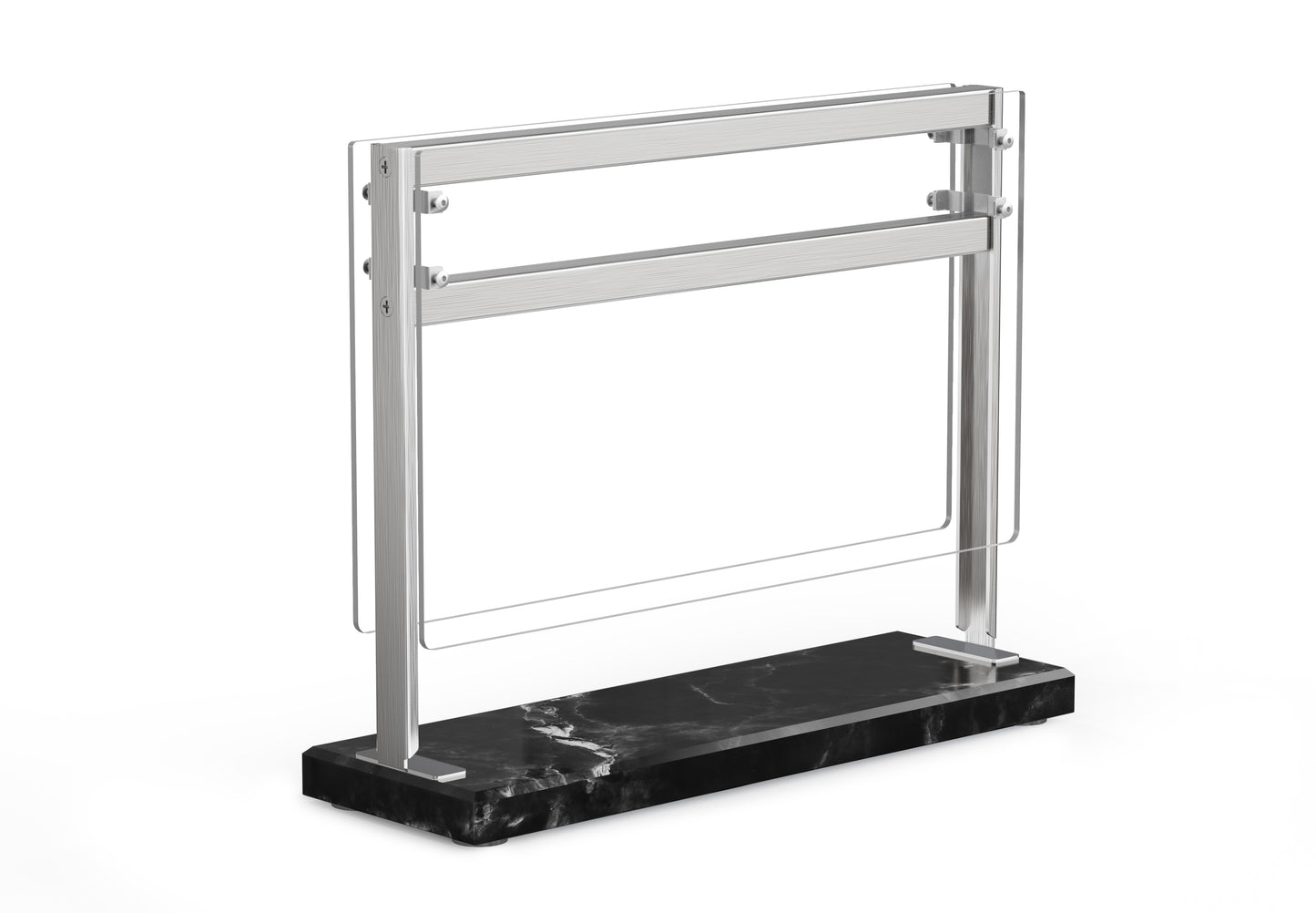 Magnetic Knife Block with Acrylic Shield - Black